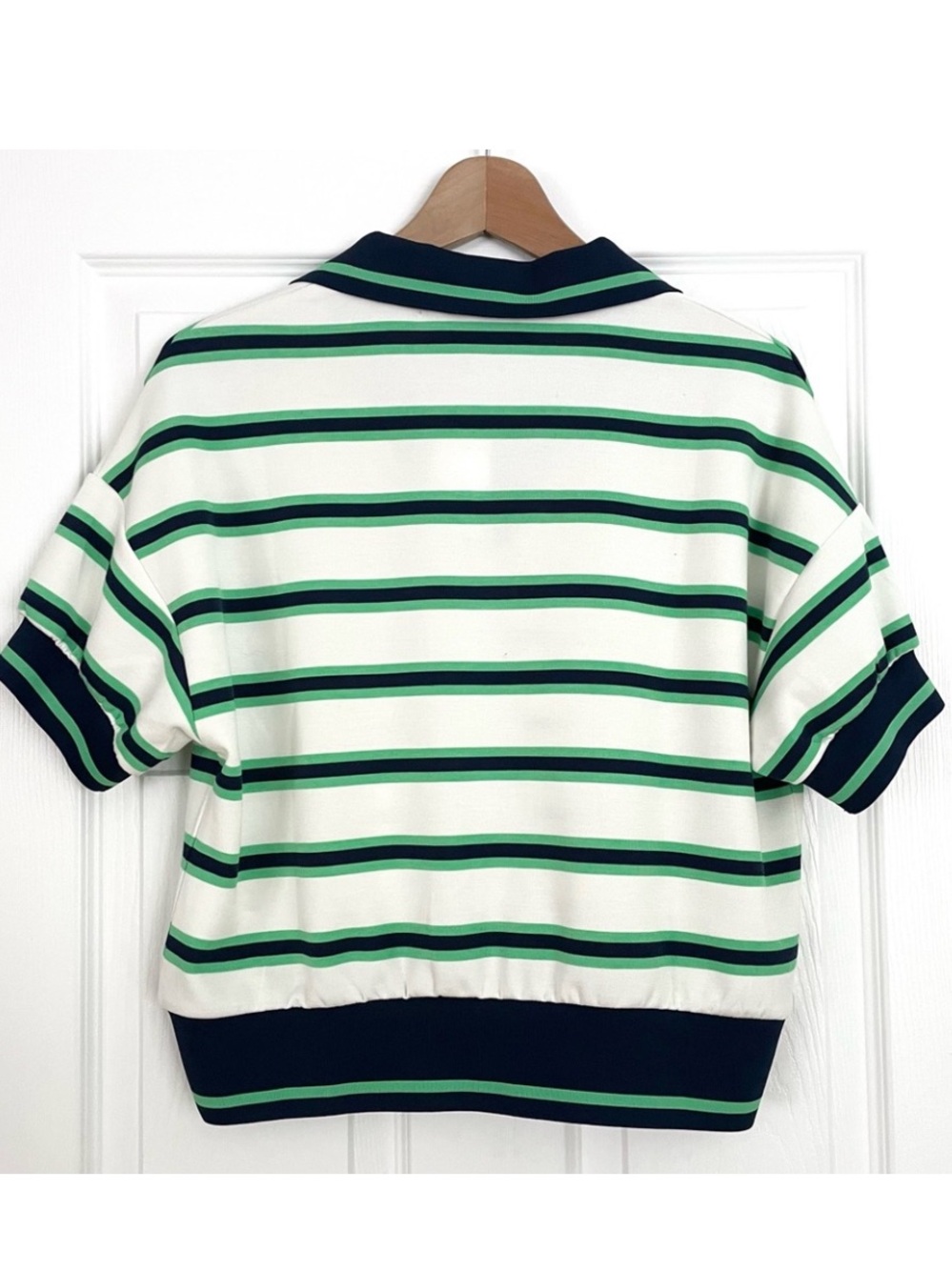 NWT Kaily K Striped Polo Shirt Size XS - Picture 4 of 5